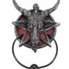 Baphomet Türklopfer -Halloween Deko Verkäufe baphomet tuerklopfer baphomet door knocker gothic deko 39218 01