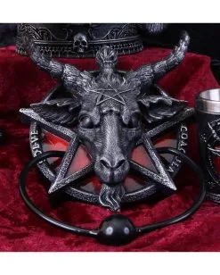 Baphomet Türklopfer -Halloween Deko Verkäufe baphomet tuerklopfer baphomet door knocker gothic deko 39218 02