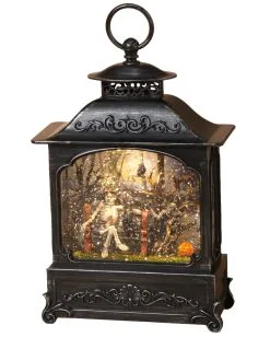 Laterne Halloween Skelett Beleuchtet
