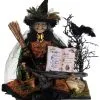 Beleuchtete Geisterhexe Mit Kröte & Zauberbuch 50cm 2 Beleuchtete Geisterhexe Mit Kröte & Zauberbuch 50cm -Halloween Deko Verkäufe beleuchtete maerchenhexe mit zauberbuch und rabe lighted storybook witch with magic book and raven 54768 01