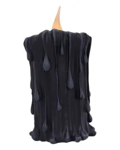 Schwarze Magie LED Kerze 19cm -Halloween Deko Verkäufe black magic led kerze black magic led candle halloween deko gothic deko 54011 03