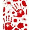 Blutige Hände & Blutspritzer Fenstersticker -Halloween Deko Verkäufe blutige haende und blood splatter fenstersticker blutige hanede und blutspritzer fensterfolie halloween deko..51262 01