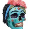 Calavera De Azucar Totenschädel 19cm -Halloween Deko Verkäufe calavera de azucar totenkopf calavera de azucar skull dia de los muertos figur 54563 01