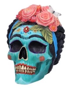Calavera De Azucar Totenschädel 19cm 11 Calavera De Azucar Totenschädel 19cm -Halloween Deko Verkäufe calavera de azucar totenkopf calavera de azucar skull dia de los muertos figur 54563 03