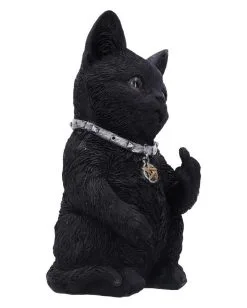 Freche Katze Zeigt Mittelfinger 16,5cm -Halloween Deko Verkäufe cattitude katze zeigt mittelfinger cattitude cat showing middle finger gothic deko geschenkartikel 53939 4