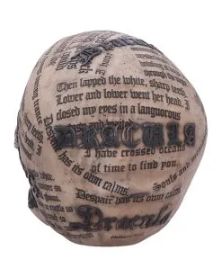 Dracula Totenkopf Mit Bram Stoker Zitaten -Halloween Deko Verkäufe dracula totenschaedel mit bram stoker zitaten vampir totenkopf gothic deko halloween tischdeko 50770 03