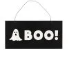 Weißer Geist & BOO Hängeschild -Halloween Deko Verkäufe geist und boo schriftzug halloween haengeschild boo ghost halloween hanging sign halloween deko 51659 01