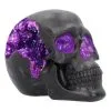 Geode Totenschädel Mit Violettem Gothic Glitter 2 Geode Totenschädel Mit Violettem Gothic Glitter -Halloween Deko Verkäufe geode totenkopf mit violetten gothic glitzer geode skull with purple gothic glitter 39526 01