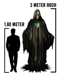 Gigantisches Skelett Phantom Halloween Animatronic -Halloween Deko Verkäufe gigantischer skelett reaper halloween animatronic skeleton reaper halloween animatronic prop halloween deko 51242