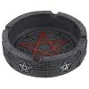 Runder Pentagramm Aschenbecher -Halloween Deko Verkäufe gothic pentagramm aschenbecher gothic pentagram ashtray gothic wohnaccessoire 53272 01