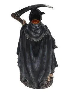 Sensenmann Backflow Räucherkegel Halter Mit LED -Halloween Deko Verkäufe grim reaper backflow raeucherkegel halter mit licht grim reaper backflow incense burner with light 50660 03