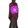 Sensenmann Mit Leuchtender Glaskugel -Halloween Deko Verkäufe grosser grim reaper mit leuchtender glaskugel grim reaper light up self sitter sensenmann halloween deko 52536