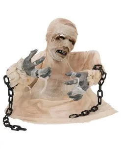 Mumie Halloween Animatronic 40cm -Halloween Deko Verkäufe groundbreaker mumie animatronic 40cm halbierte mumie halloween dekofigur animated mummy 36298 02