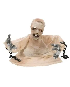 Mumie Halloween Animatronic 40cm -Halloween Deko Verkäufe groundbreaker mumie animatronic 40cm halbierte mumie halloween dekofigur animated mummy 36298 04