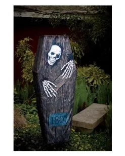 Halloween Sarg Zum Aufhängen 152cm 5 Halloween Sarg Zum Aufhängen 152cm -Halloween Deko Verkäufe haengesarg mit skelett aufdruck 152cm skeleton hanging coffin halloween sarg zum aufhaengen 54205 2