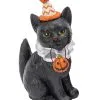 Halloween Clown Katze Mit Kürbis 15cm -Halloween Deko Verkäufe halloween clowns katze mit kuerbis 15cm halloween clown cat with pumpkin katzen figur halloween 54262