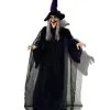 Halloween Hexe Animatronic Mit Leuchtenden Augen & Sound 175cm -Halloween Deko Verkäufe halloween hexe mit leuchtenden augen und sound 175cm halloween hexe animatronic halloween und horror dekoration 51914