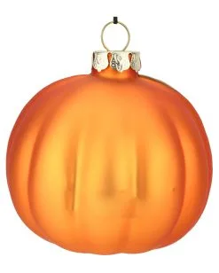 Halloween Jack O'Lantern Glas Christbaumkugel Ø7,6cm -Halloween Deko Verkäufe halloween kuerbis glas weihnachtskugel halloween und horror weihnachtsdeko jack o lantern pumpkin hanging ornament 54760 2