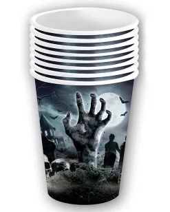 Halloween Pappbecher Zombie Friedhof 6 St. 7 Halloween Pappbecher Zombie Friedhof 6 St. -Halloween Deko Verkäufe halloween zombie friedhof pappbecher halloween zombie graveyard paper cups halloween friedhof dekoration 53191 3