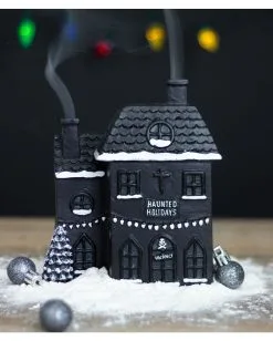 Hounted House Räucherkegel Haus -Halloween Deko Verkäufe haunted house raeucherkegel halter haunted house incense cone burner halloween homeware 53588 04