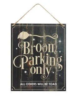 Hexenbesen Parken Dekoschild