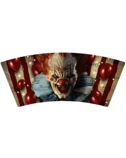Horror Clown Zirkus Schnapsbecher 3 St. -Halloween Deko Verkäufe horrorclown circus shot becher pappe horror clown circus shot mug cardboard horror zirkus dekoration 53167 3