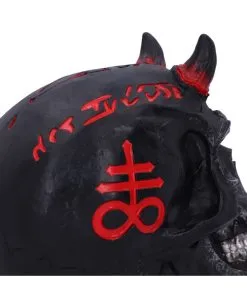 Infernal Teufels Totenschädel 20cm -Halloween Deko Verkäufe infernal teufels totenkopf infernal teufels totenschaedel infernal devil skull gothic deko 54566 05