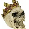 Totenschädel Mit Krone -Halloween Deko Verkäufe kleiner totenkopf mit krone totenschaedel mit koenigskrone skull with crown 29415