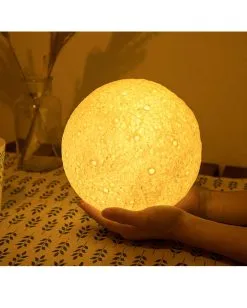 Mondlicht Mit Farbwechsel & Fernbedienung -Halloween Deko Verkäufe mond nachtlicht mit farbwechsel fernbedienung moon light with color changing remote control wohn ambiente 52410 04