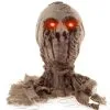 Mumienkopf Mit LED Augen 50cm -Halloween Deko Verkäufe mumienschaedel mit led augen mummy skull with led eyes halloween deko 52834 01