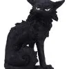 Salem Magierkatze 16,6cm -Halloween Deko Verkäufe salem hexenkatze 19cm salem witch cat 19 cm halloween tischdekoration schwarze katzenfigur 51042 01