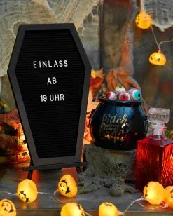Sarg Buchstabentafel -Halloween Deko Verkäufe sarg buchstabentafel coffin letterboard halloween und gothic deko 51485 2