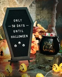 Sarg Buchstabentafel -Halloween Deko Verkäufe sarg buchstabentafel coffin letterboard halloween und gothic deko 51485 4