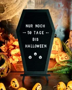 Sarg Buchstabentafel -Halloween Deko Verkäufe sarg buchstabentafel coffin letterboard halloween und gothic deko 51485 6