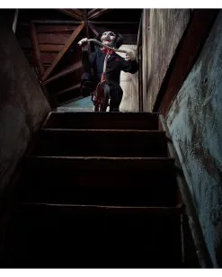 SAW Puppe Billy 13 SAW Puppe Billy -Halloween Deko Verkäufe saw billy puppe originale horrorfilm sammler puppe aus james wans saw lizenzierte horrorpuppe fuer jig saw fans 28972 5