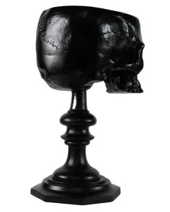 Schwarzer Totenschädel Als Ringehalter 21cm -Halloween Deko Verkäufe schwarzer totenkopf als ringehalter schwarzer totenschaedel als ringhalter black skull ring holder gothic wohnaccessoire 54858 04