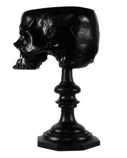 Schwarzer Totenschädel Als Ringehalter 21cm -Halloween Deko Verkäufe schwarzer totenkopf als ringehalter schwarzer totenschaedel als ringhalter black skull ring holder gothic wohnaccessoire 54858 05