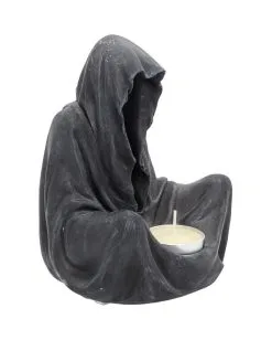 Grim Reaper Teelichthalter -Halloween Deko Verkäufe sensenmann teelichthalter grim reaper candelholder gothic deko 29324 6