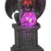Gargoyle Sitzend Auf Grabstein Mit Licht 2 Gargoyle Sitzend Auf Grabstein Mit Licht -Halloween Deko Verkäufe sitzender gargoyle auf grabstein mit licht resin gargoyle on a tomstone with light halloween deko 52496 neu