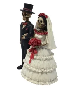 Skelett Hochzeitspaar 14 Cm -Halloween Deko Verkäufe skelett brautpaar day of the dead hochzeitspaar dia de los muertos brautpaar 36506 02