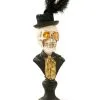 Mr. Skelett Halloween Büste Mit LED Augen 45cm -Halloween Deko Verkäufe skelett gentleman bueste mit led augen boutique halloween wohnungsdeko und homeware skeleton bust with led eyes 54588 3