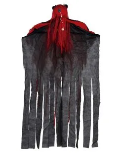 Teufel Skelett Hängefigur Mit LED Augen 150cm -Halloween Deko Verkäufe skelett teufel haengefigur mit leuchtenden augen 150cm skeleton devil hanging decoration halloween und horror deko 53956 3