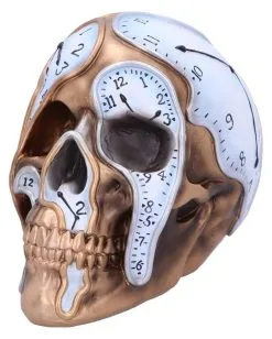 Die Zeit Vergeht Uhren Schädel 17,5cm -Halloween Deko Verkäufe time goes by uhren schaedel 175cm time goes by clock skull die zeit vergeht totenkopf gothic deko 53997 3