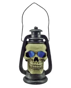 Totenkopf Laterne Mit LED Licht 15cm -Halloween Deko Verkäufe totenkopf laterne totenschaedel lampion halloween lampe horror licht halloween dekoration horror artikel skull lantern 18233 03