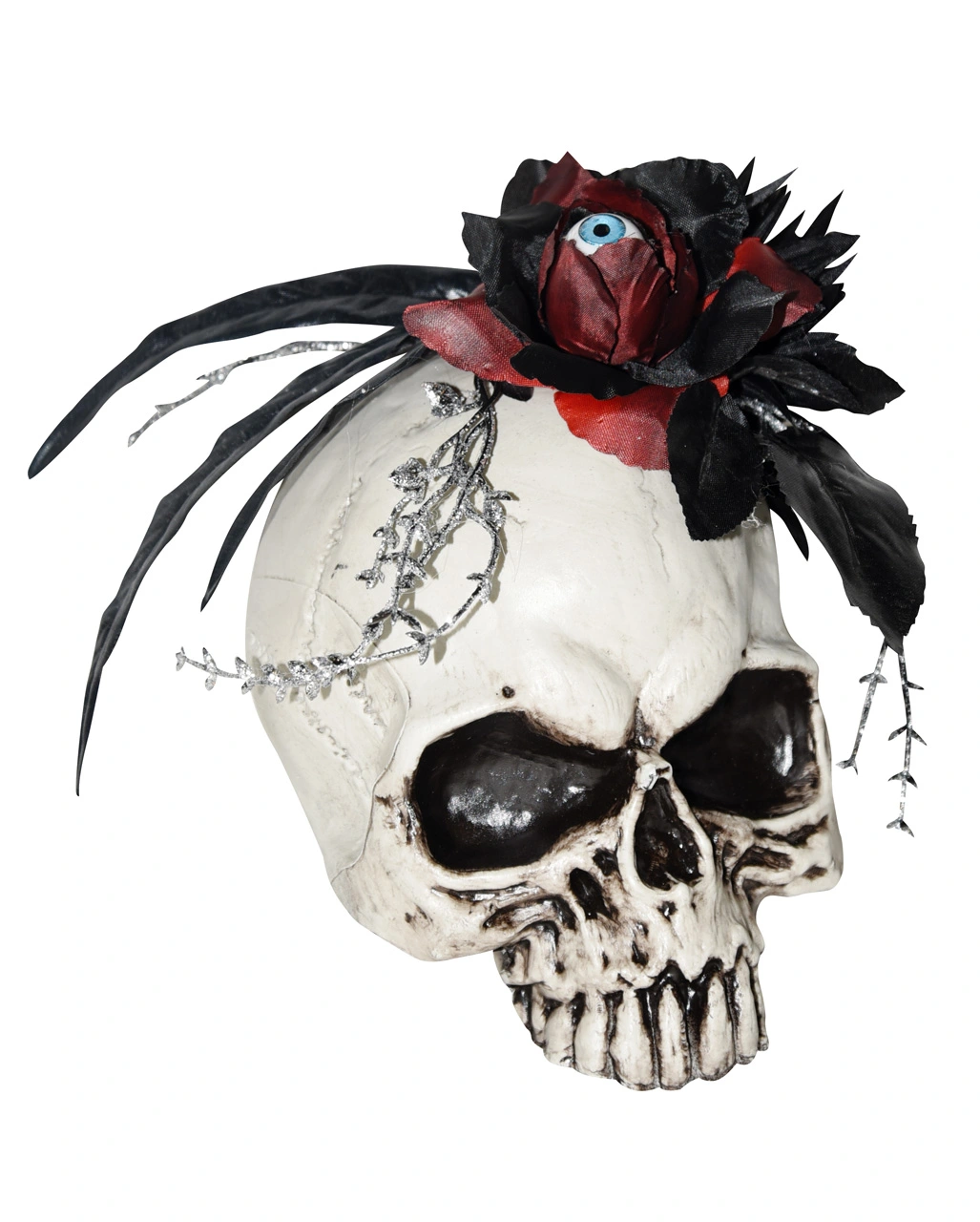 Totenkopf Mit Blume & Augapfel 3 Totenkopf Mit Blume & Augapfel