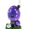 Lila Fliegenpilz Räucherkegel Häuschen 12,5cm 1 Lila Fliegenpilz Räucherkegel Häuschen 12,5cm -Halloween Deko Verkäufe violetter fliegenpilz raeucherkegel halter purple smoking toadstool incense cone holder 53768 01