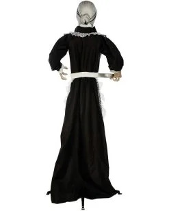 Zombie Dienstmagd Mit Licht & Sound 155cm -Halloween Deko Verkäufe zombie dienstmaedchen mit licht und sound 155cm zombie maid with light and sound halloween animatronics 53364 3