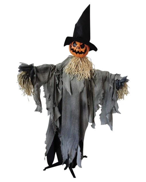 Schwankende Kürbis Vogelscheuche Standfigur 180cm -Halloween Deko Verkäufe animierte kuerbis vogelscheuche standfigur swaying pumpkin scarecrow standing prop 52627 01