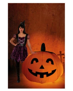 Aufblasbarer Kürbis Mit Licht & Ventilator 120cm -Halloween Deko Verkäufe aufblasbarer kuerbis mit ventilator und licht inflatable pumpkin with vent and light halloween deko 53154 03