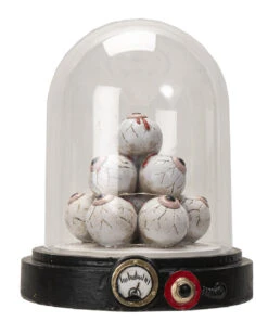 Beleuchteter Augenhügel Unter Glashaube 18cm